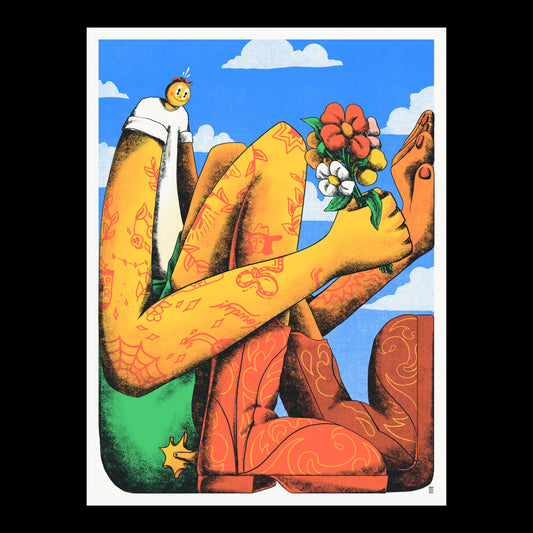 "No thoughts today!" Art Print