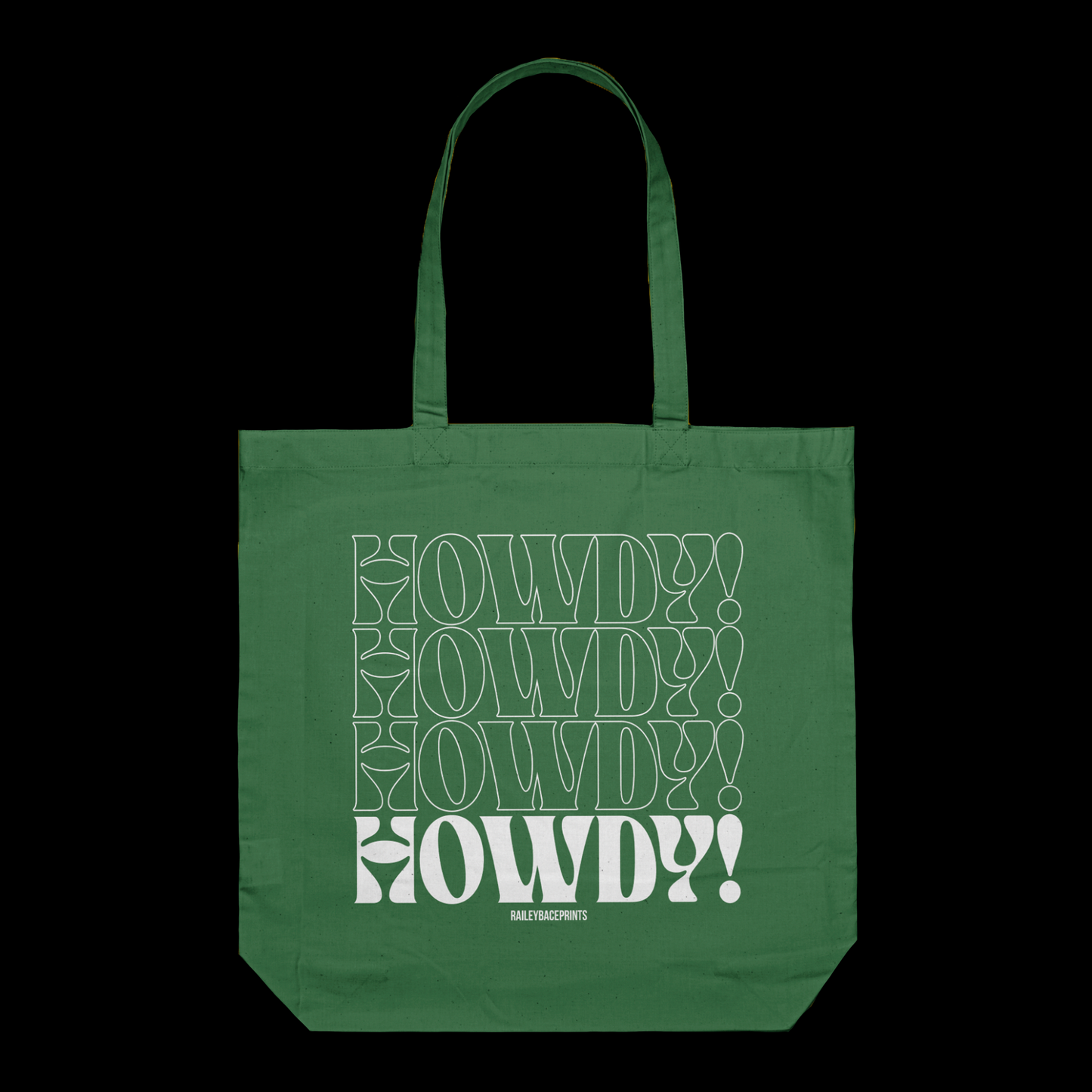 RBP Merch - "Howdy!" Tote - Green