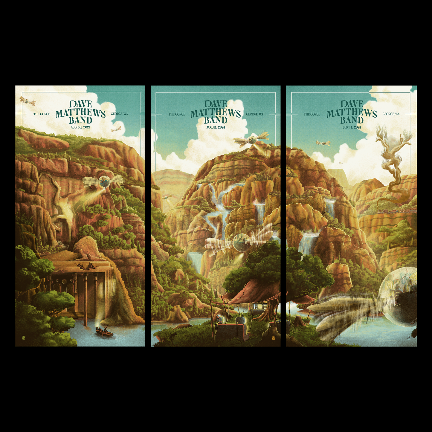 DMB - The Gorge 2024 Triptych